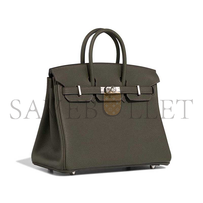 HERMÈS BIRKIN 25 TOGO VERT DE GRIS (25*20*13cm)